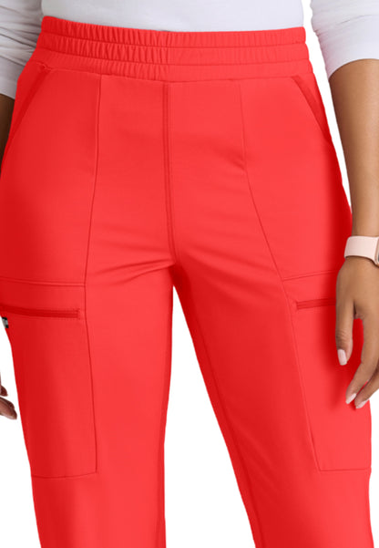 Six Pocket Drawcord Momentum Pant - GRSP685 - Radiant Coral