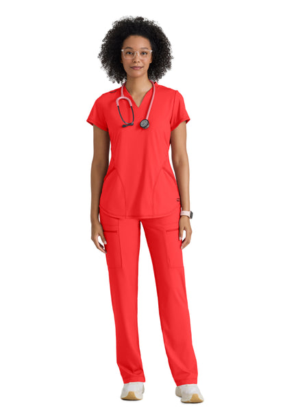 Six Pocket Drawcord Momentum Pant - GRSP685 - Radiant Coral