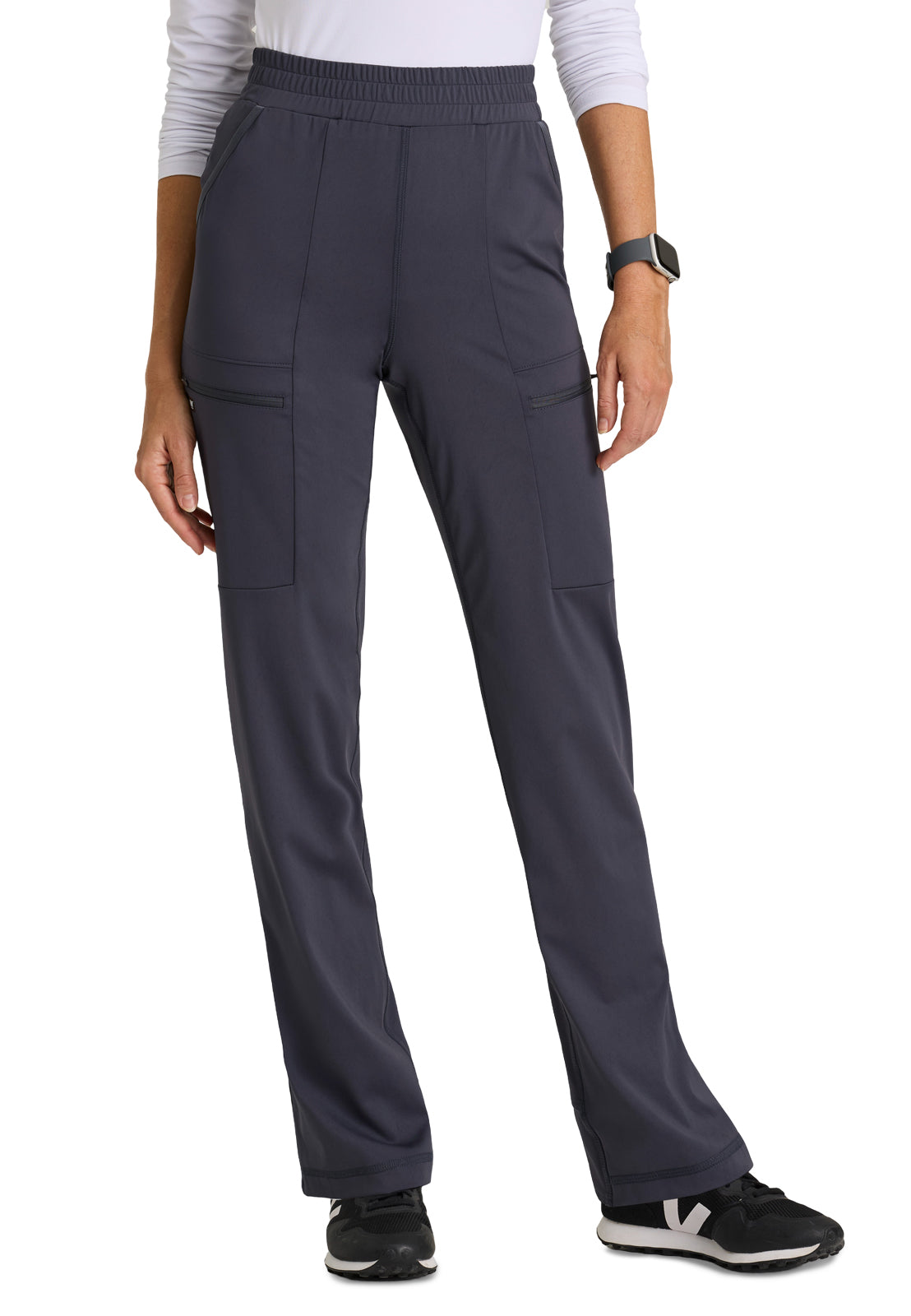 Women's Six Pocket Drawcord Momentum Pant - GRSP685 - Steel