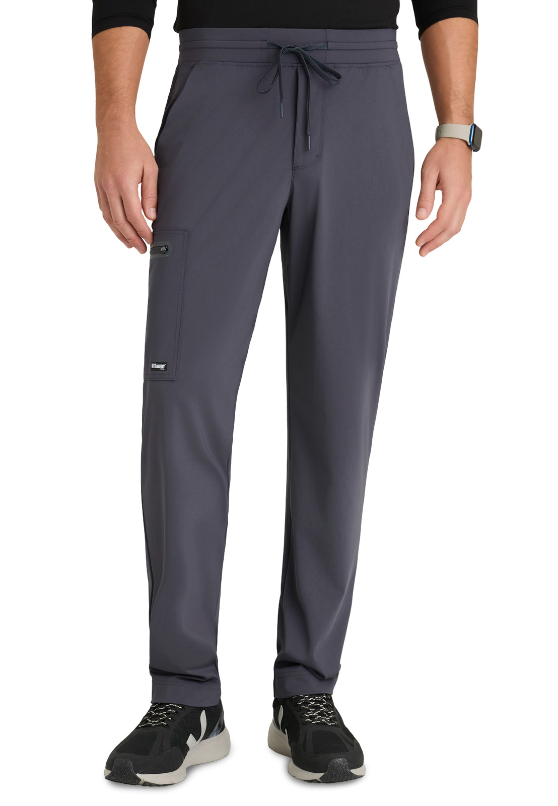 Men's Four Pocket Focus Classic Fit Scrub Pant - GRSP706 - Steel