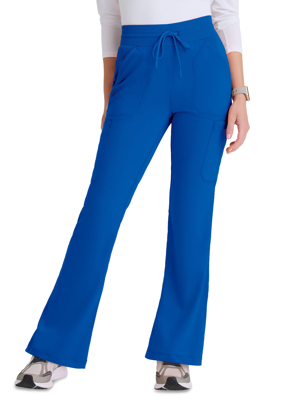 Women's Seven Pocket Drawstring Kristi Scrub Pant - GRSP722 - New Royal