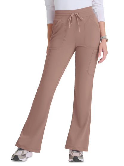 Women's Seven Pocket Drawstring Kristi Scrub Pant - GRSP722 - Warm Mocha