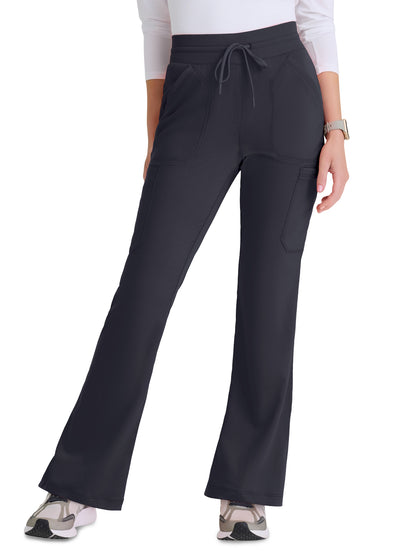 Women's Seven Pocket Drawstring Kristi Scrub Pant - GRSP722 - Steel