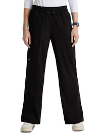 Women's Seven-Pocket Jersey Knit Trim Nina Pant - GRSP747 - Black
