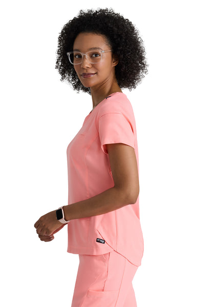 Women's Capri Top - GRST136 - Bright Papaya