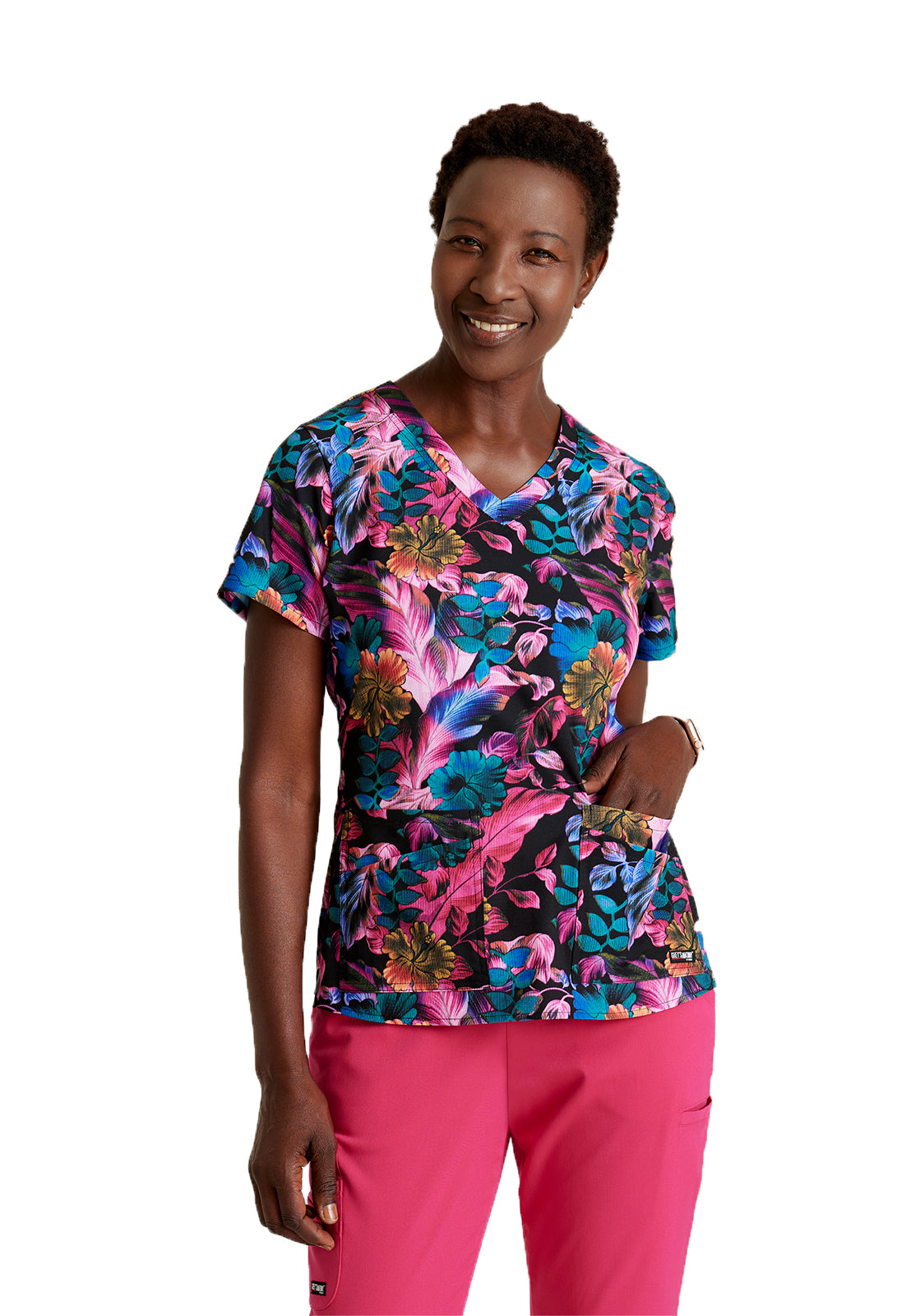 Women's Print Top - GRST154 - Autumn Luster