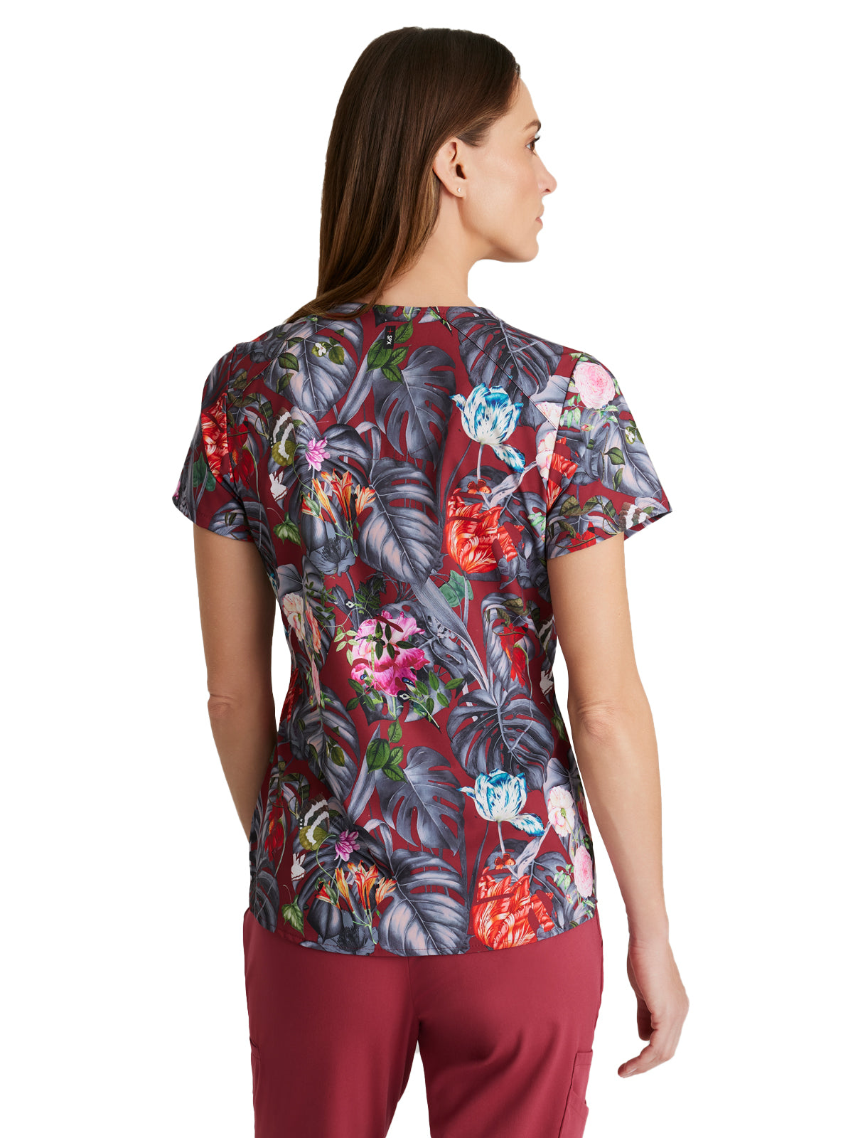 Women's Print Top - GRST154 - Palm Garden