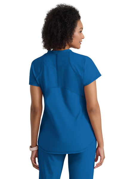 Two Pocket V-Neck Define Scrub Top - GRST249 - New Royal