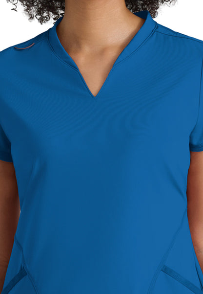 Two Pocket V-Neck Define Scrub Top - GRST249 - New Royal