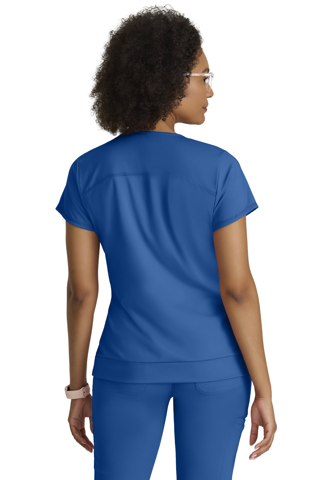 Two Pocket V-Neck Motivate Top - GRST250 - New Royal