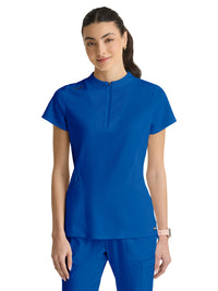 Women's Two Pocket Y-Neck Kristi Scrub Top - GRST292 - New Royal