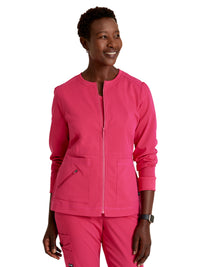 Women's Three-Pocket Millie Warm-Up Jacket - GRSW017 - Vibrance Pink