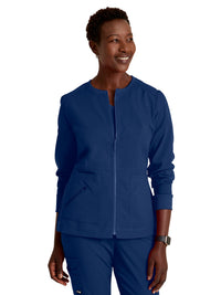 Women's Three-Pocket Millie Warm-Up Jacket - GRSW017 - Indigo (Navy)