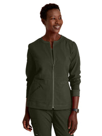 Women's Three-Pocket Millie Warm-Up Jacket - GRSW017 - Olive