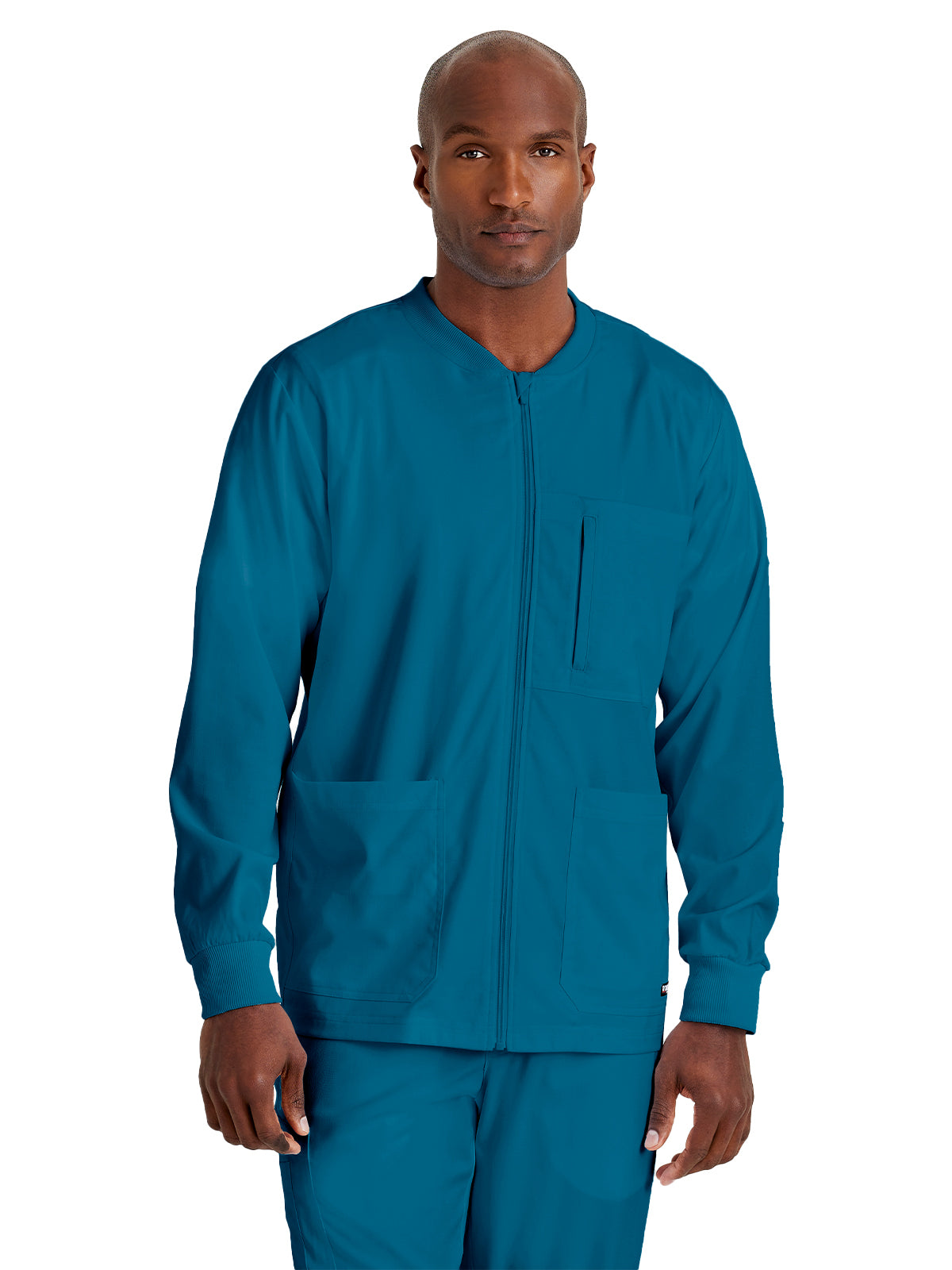 Men's Five-Pocket React Warm-Up Scrub Jacket - GRSW871 - Bahama