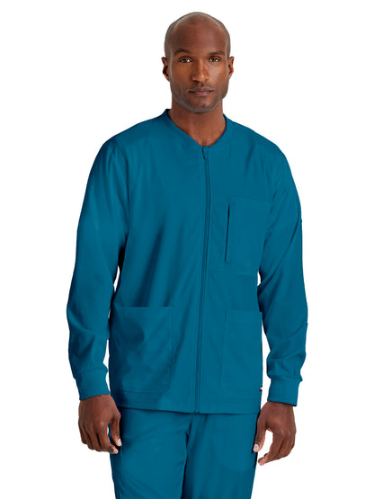 Men's Five-Pocket React Warm-Up Scrub Jacket - GRSW871 - Bahama