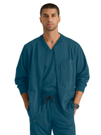 Men's Five-Pocket React Warm-Up Scrub Jacket - GRSW871 - Bahama
