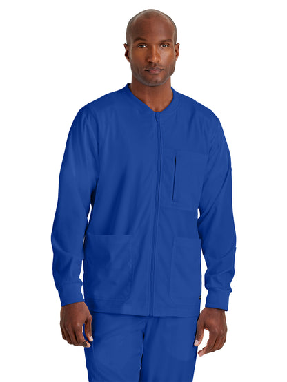 Men's Five-Pocket React Warm-Up Scrub Jacket - GRSW871 - Galaxy