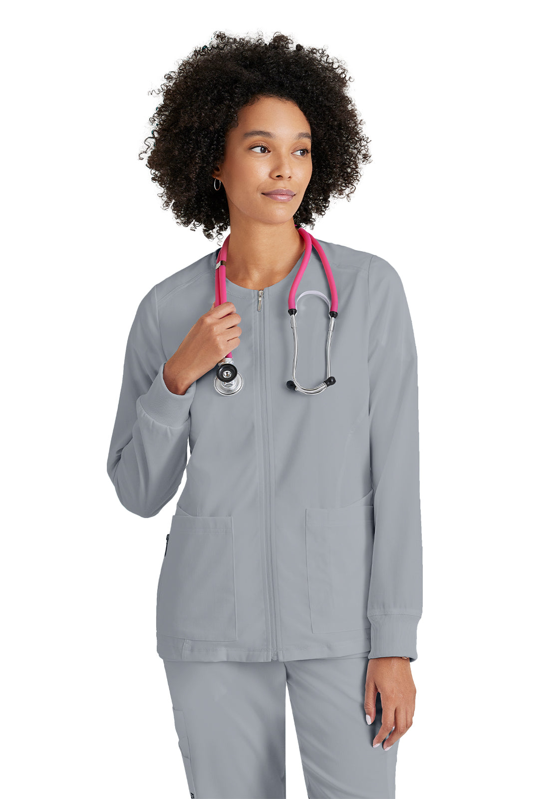 Women's Five-Pocket Gianna Warm-Up Scrub Jacket - GRSW873 - Moonstruck
