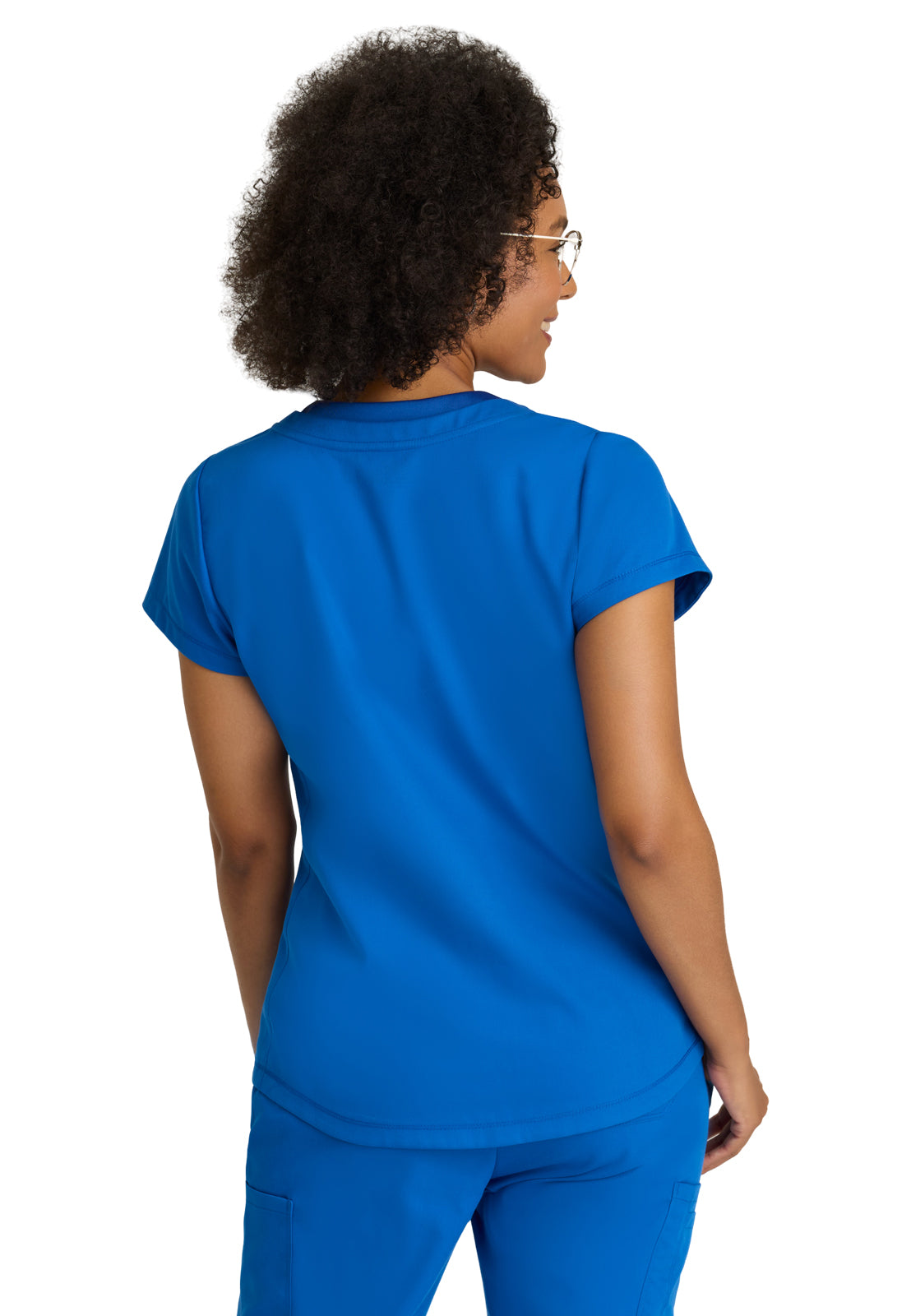 Three Pocket V-Neck Evelyn Scrub Top - GRT261 - New Royal