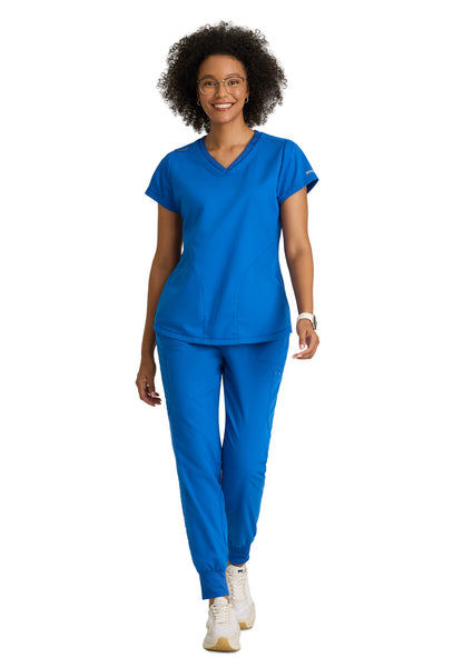 Three Pocket V-Neck Evelyn Scrub Top - GRT261 - New Royal