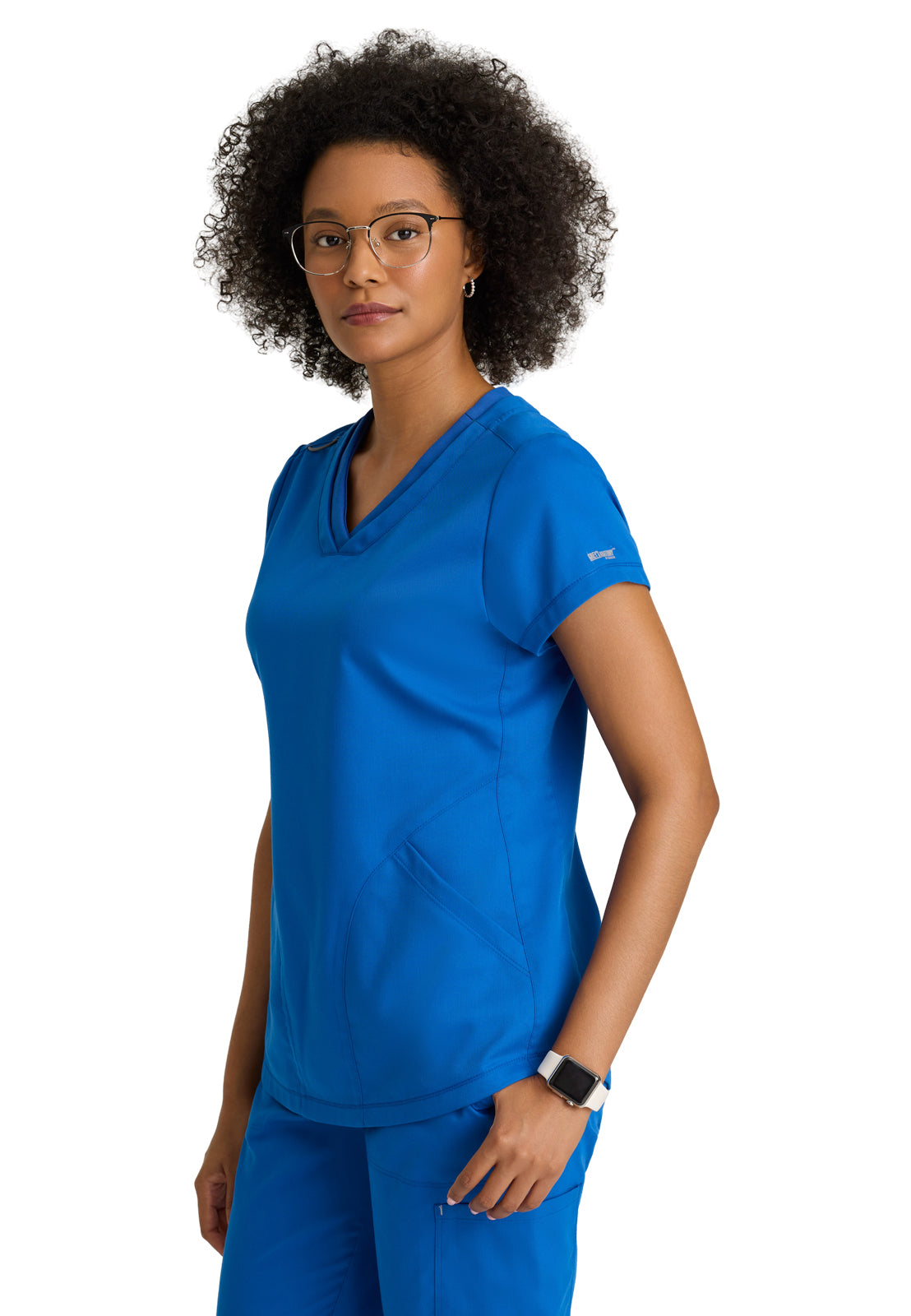 Three Pocket V-Neck Evelyn Scrub Top - GRT261 - New Royal