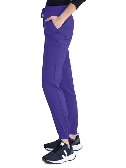 Women's Six-Pocket Terra Jogger Scrub Pant - GSSP625 - New Grape