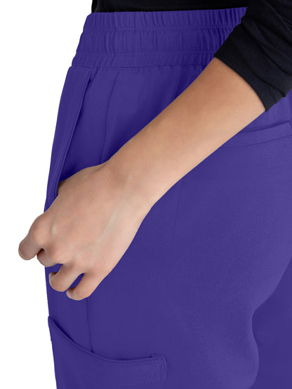 Women's Six-Pocket Terra Jogger Scrub Pant - GSSP625 - New Grape