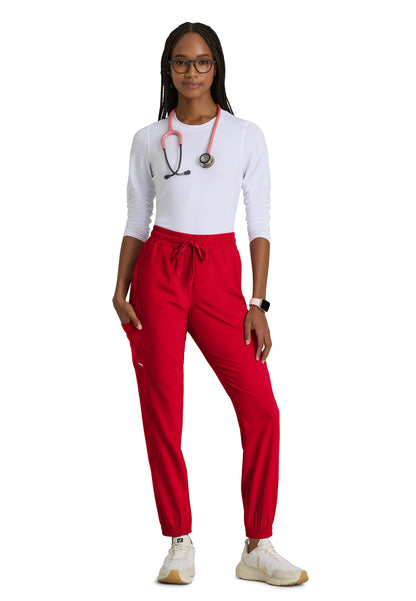 Women's Six-Pocket Terra Jogger Scrub Pant - GSSP625 - True Red