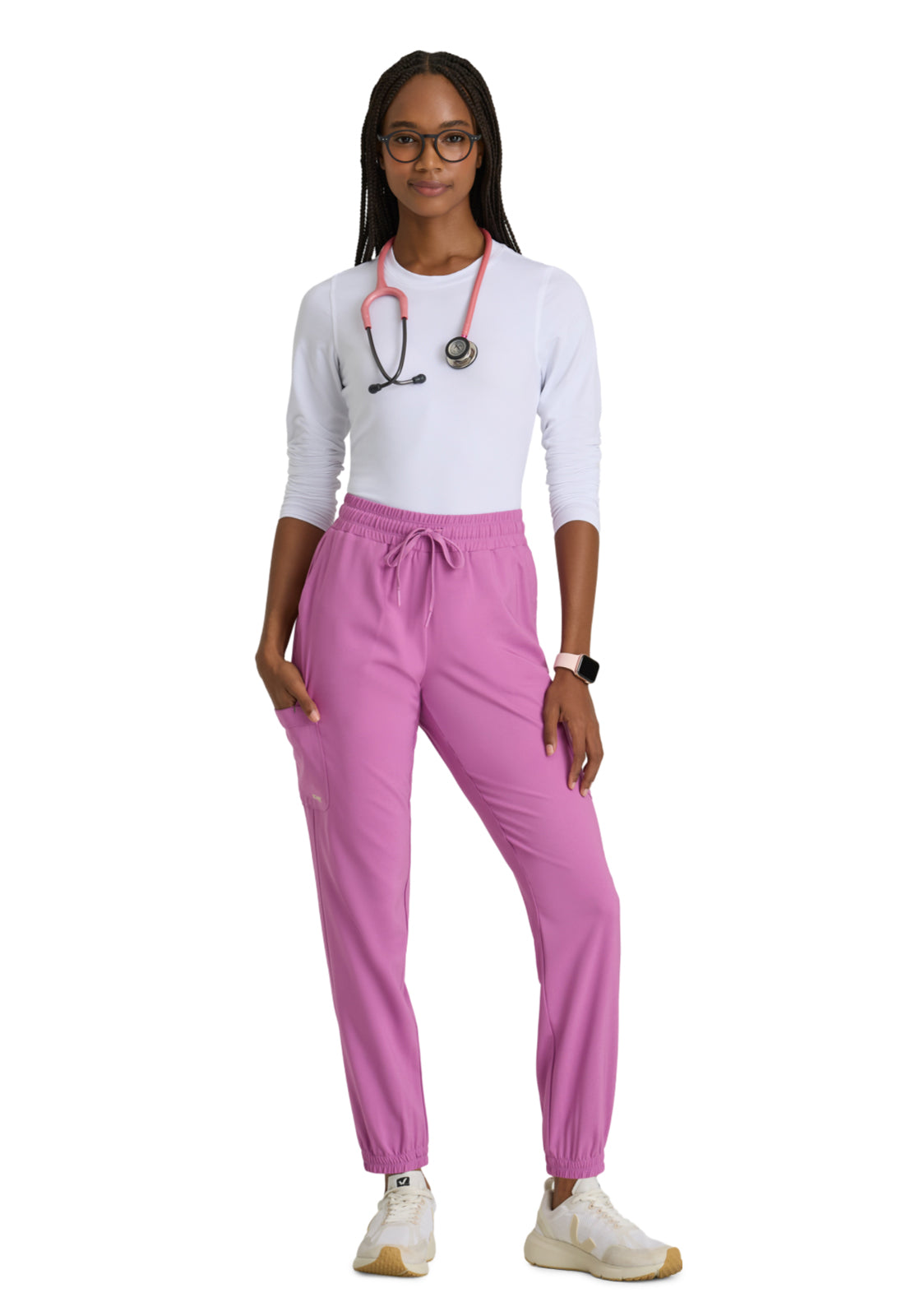 Women's Six-Pocket Terra Jogger Scrub Pant - GSSP625 - Twilight Mauve