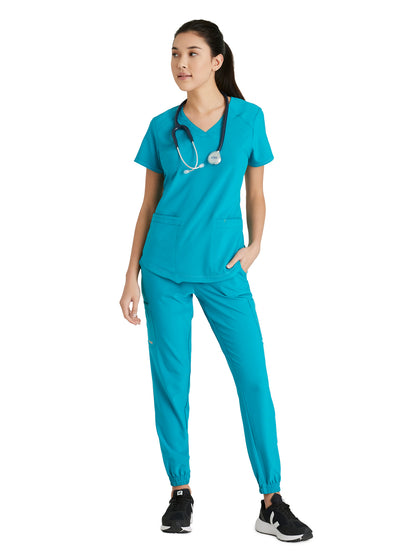 Women's Six-Pocket Terra Jogger Scrub Pant - GSSP625 - Teal