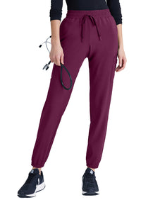 Women's Six-Pocket Terra Jogger Scrub Pant - GSSP625 - Wine