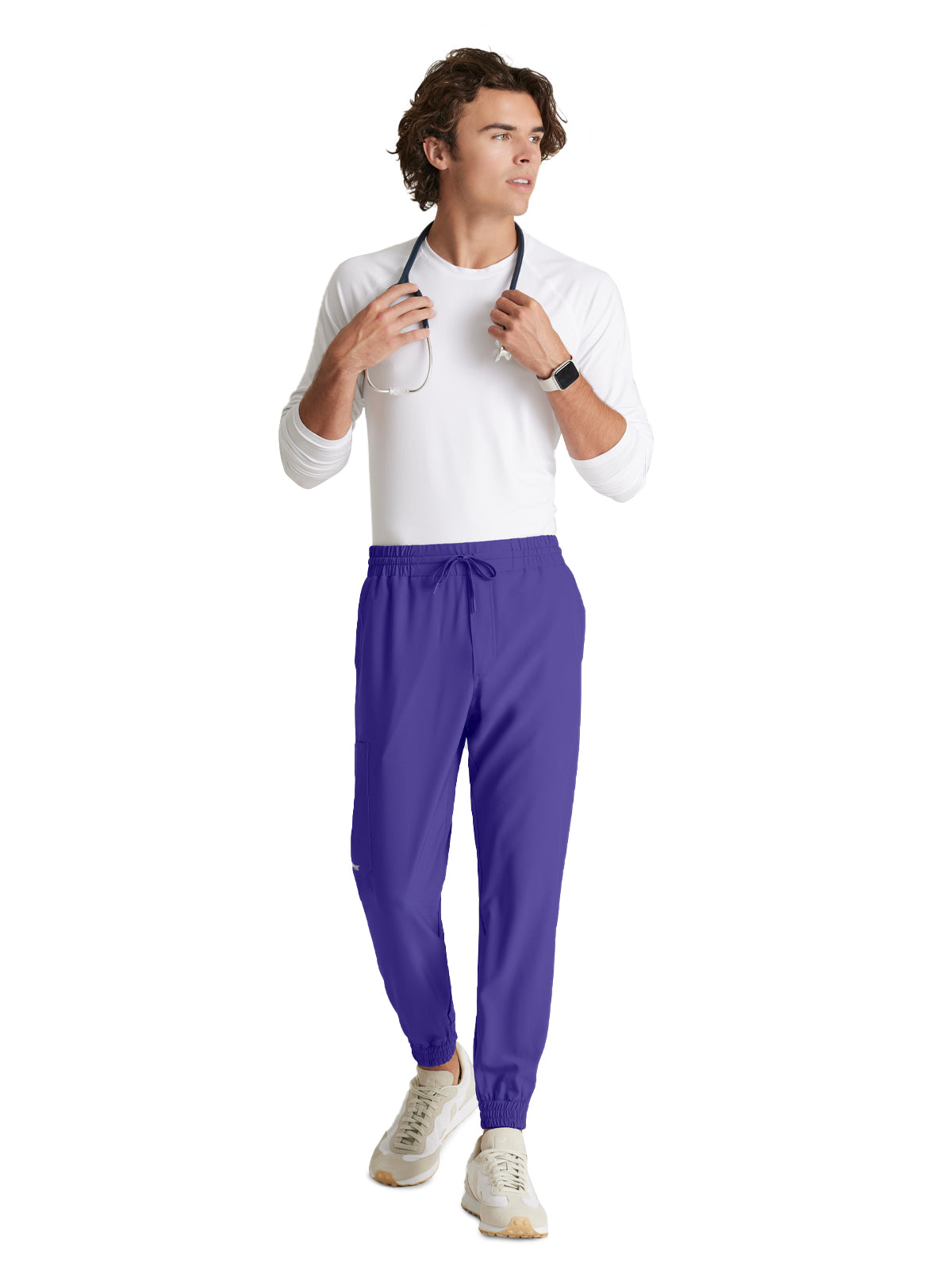 Men's Five-Pocket Voyager Jogger Scrub Pant - GSSP626 - New Grape