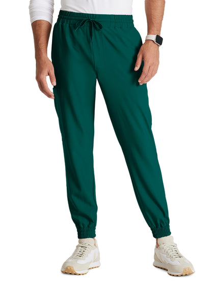 Men's Five-Pocket Voyager Jogger Scrub Pant - GSSP626 - Hunter Green