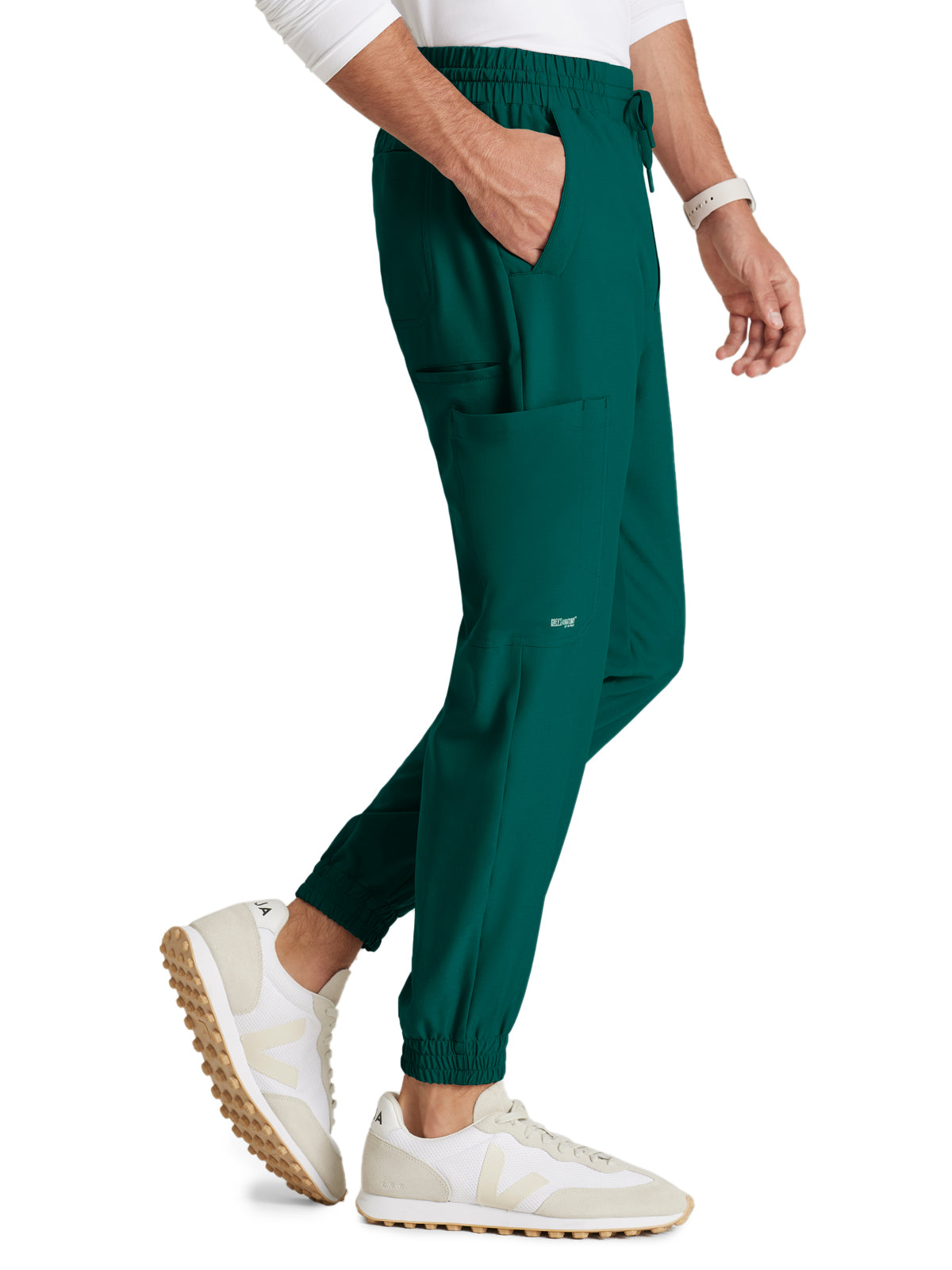 Men's Five-Pocket Voyager Jogger Scrub Pant - GSSP626 - Hunter Green