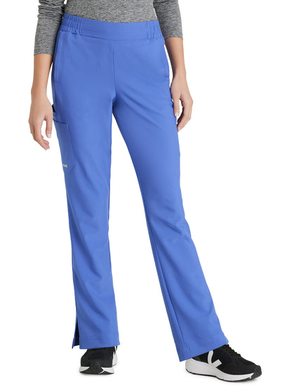 Women's Six-Pocket Tapered Leg Cosmo Scrub Pant - GSSP627 - Vivid Lapis