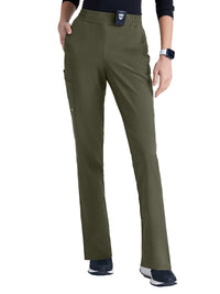 Women's Six-Pocket Tapered Leg Cosmo Scrub Pant - GSSP627 - Fern