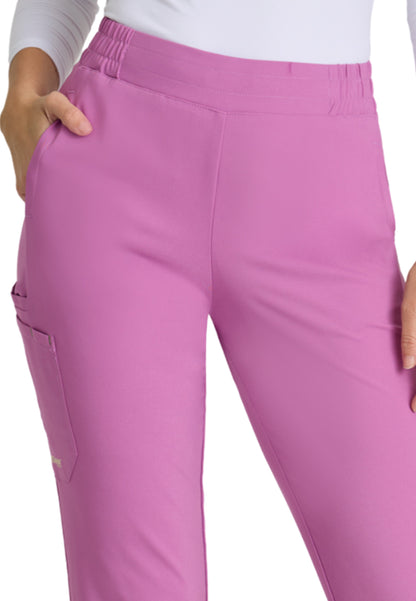 Women's Six-Pocket Tapered Leg Cosmo Scrub Pant - GSSP627 - Twilight Mauve