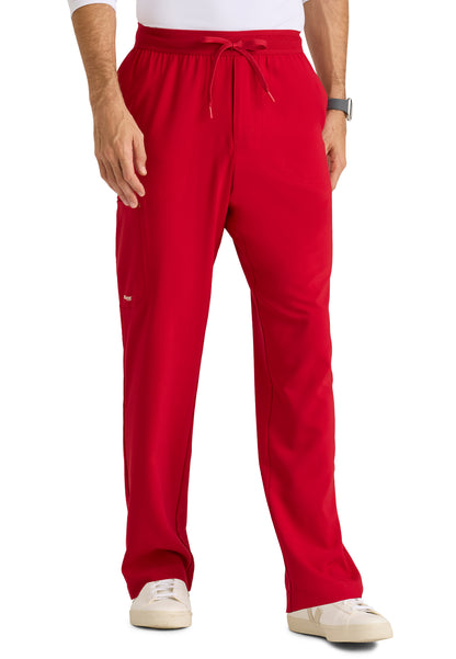 Men's Five-Pocket Slim Leg Highland Scrub Pant - GSSP649 - True Red
