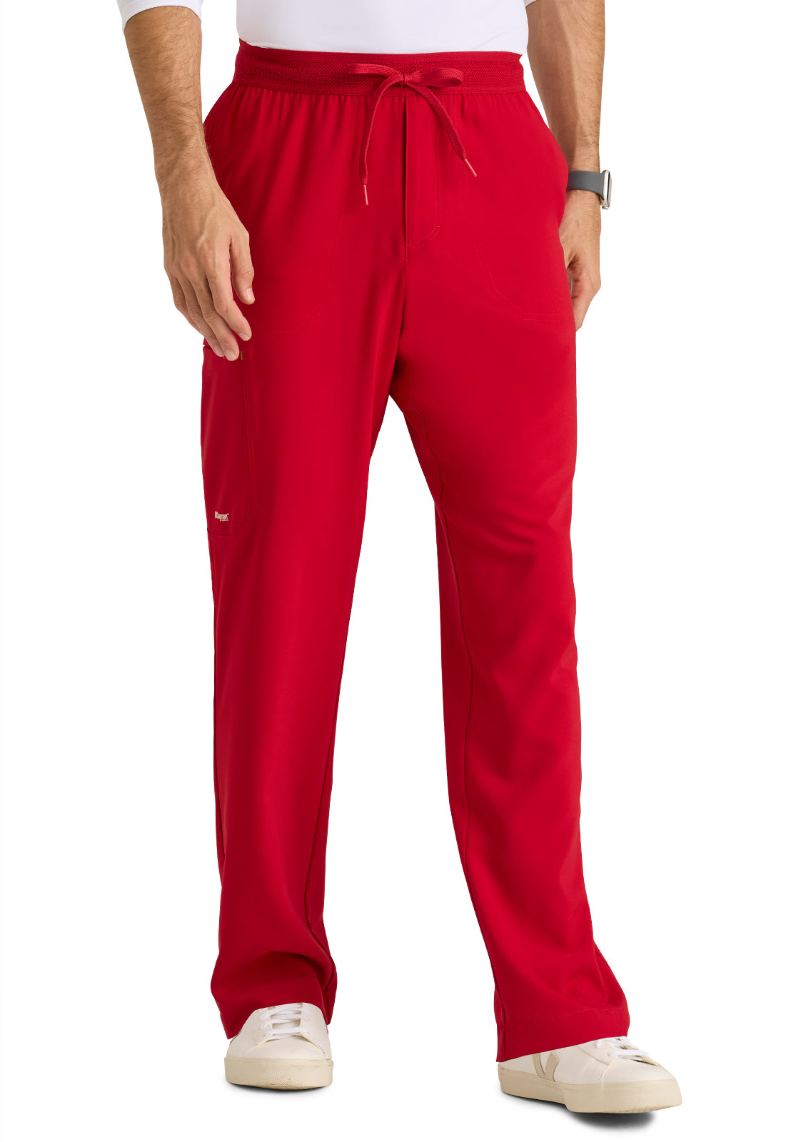 Men's Five-Pocket Slim Leg Highland Scrub Pant - GSSP649 - True Red