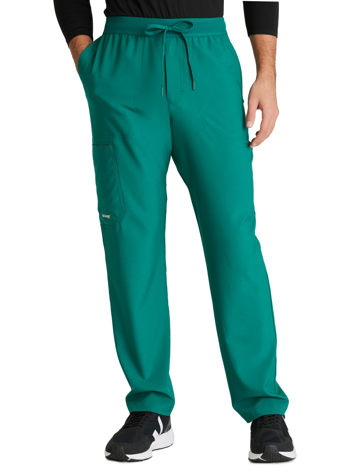 Men's Five-Pocket Slim Leg Highland Scrub Pant - GSSP649 - Hunter Green