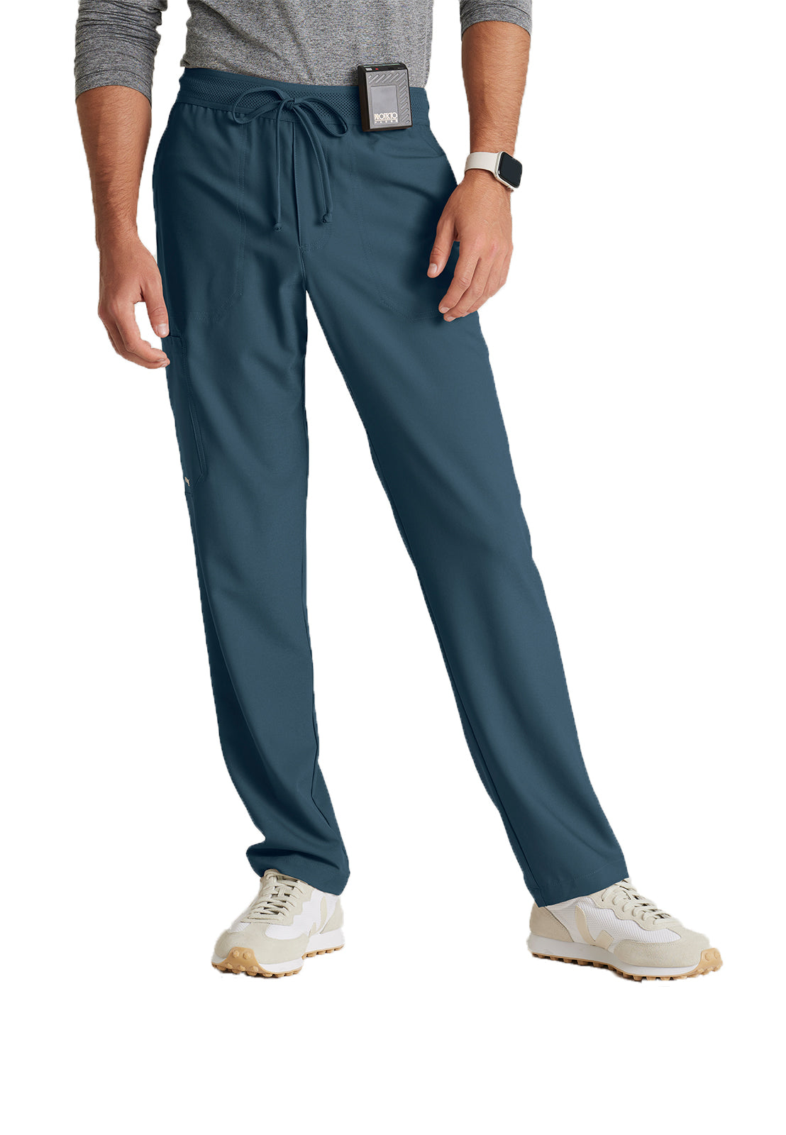 Men's Five-Pocket Slim Leg Highland Scrub Pant - GSSP649 - Steel