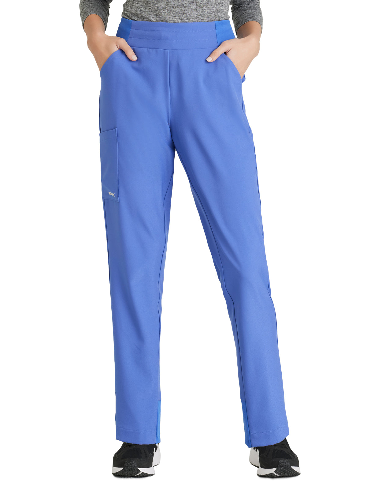 Women's 5 Pocket High Rise Tapered Leg Flight Scrub Pant - GSSP651 - Vivid Lapis