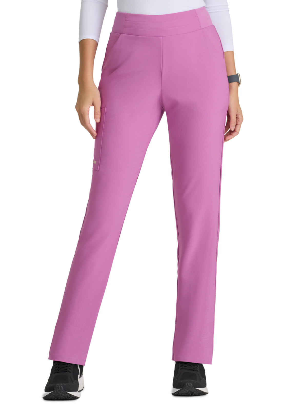 Women's 5 Pocket High Rise Tapered Leg Flight Scrub Pant - GSSP651 - Twilight Mauve