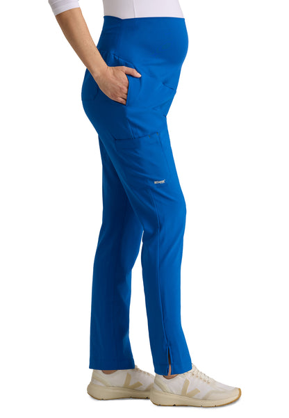 Six Pocket Jersey Knit Stretch Waistband Evolve Maternity Scrub Pant - GSSP690 - New Royal