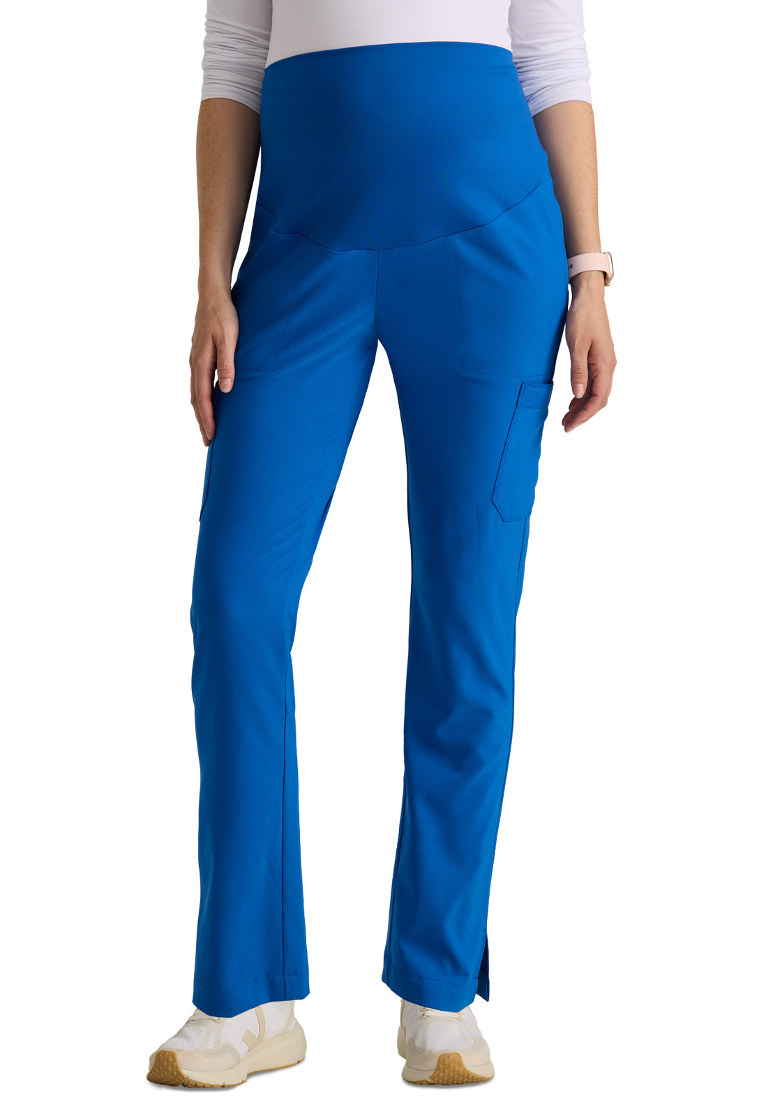 Women's Six-Pocket Promise Maternity Scrub Pant - GSSP690 - New Royal