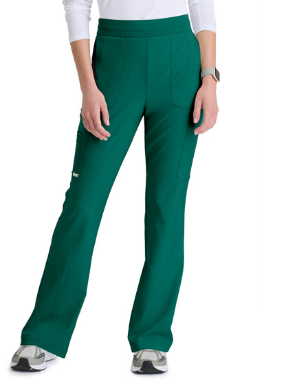 Women's Six Pocket Drawstring Sky Scrub Pant - GSSP729 - Hunter