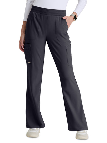 Women's Six Pocket Drawstring Sky Scrub Pant - GSSP729 - Steel