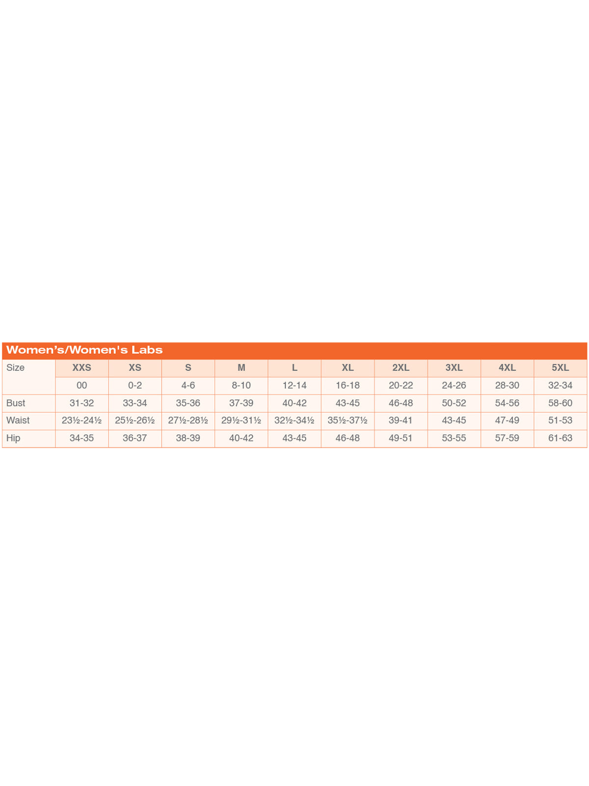 SIZECHART
