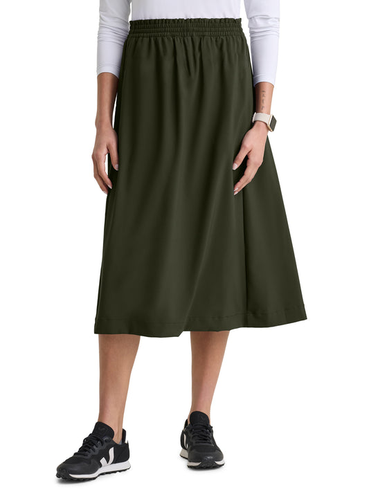 Women's Three-Pocket A-Line Terran Skirt - GSSS745 - Fern